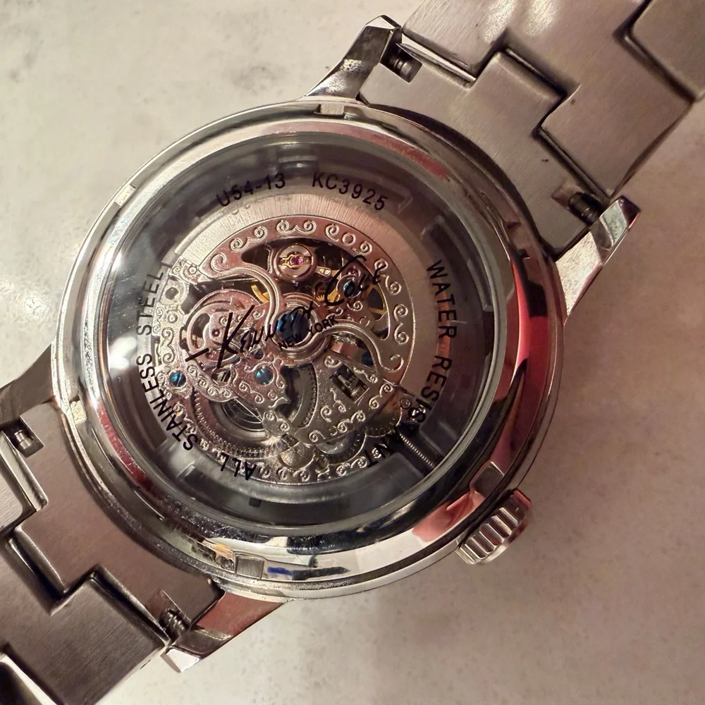 Kenneth Cole Silver and Black Men's Watch - Picture 5 of 5
